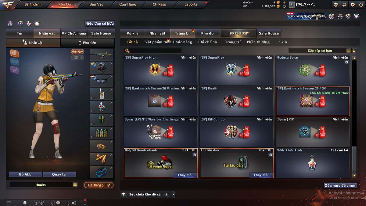 shop acc cf uy tin gia re